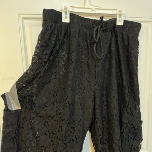 Black Lace Pants/Skirt